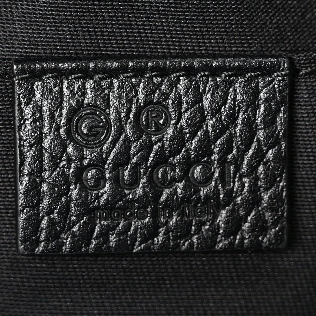 Nylon Monogram Fanny Pack Belt Bag Black