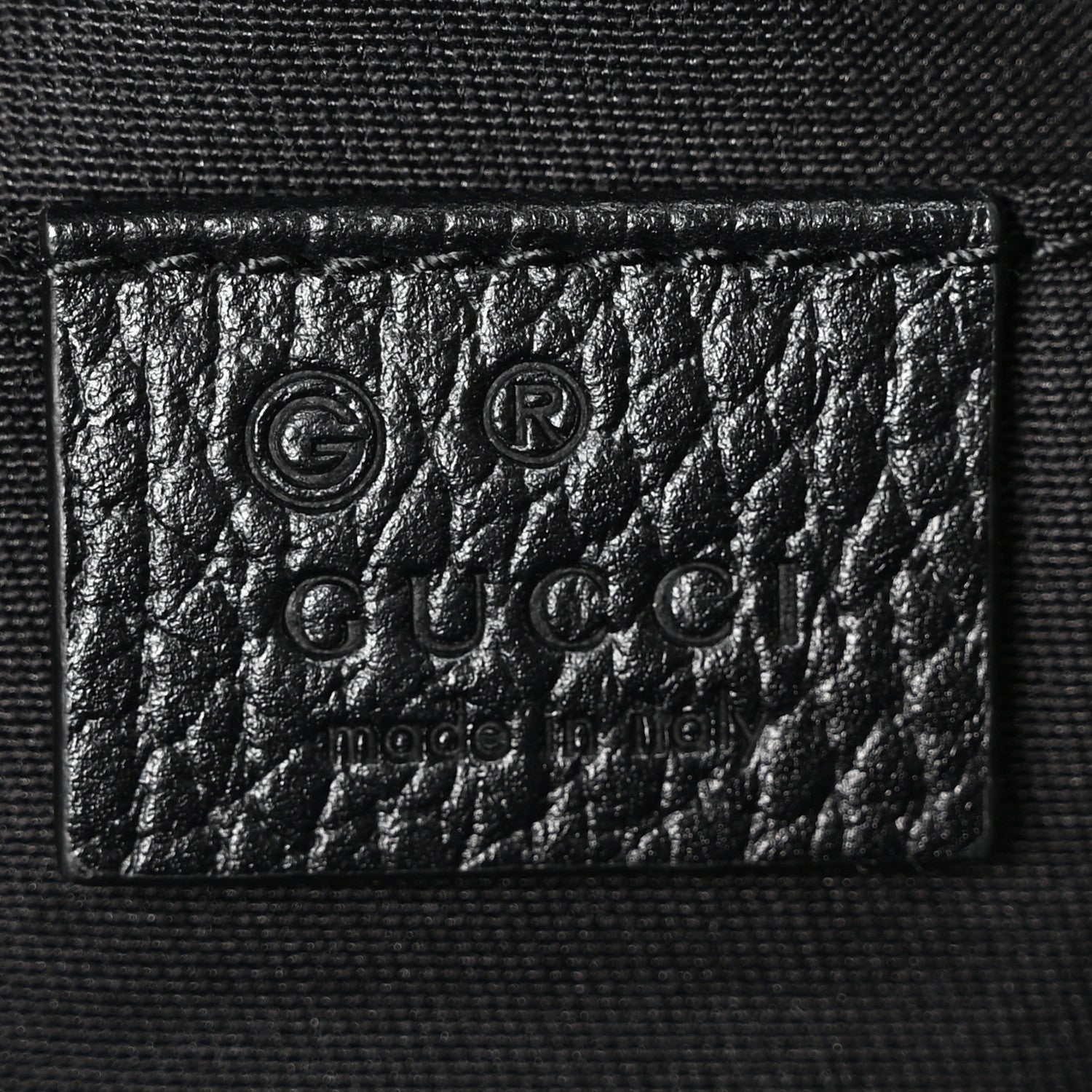 Nylon Monogram Fanny Pack Belt Bag Black