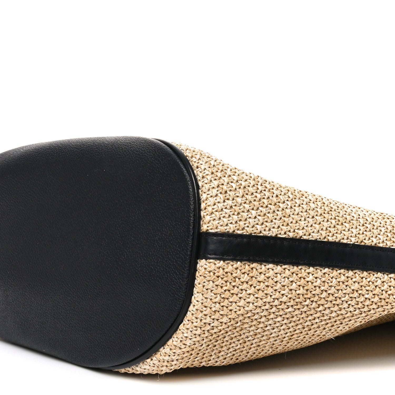 Raffia Saint Jacques Tote Black