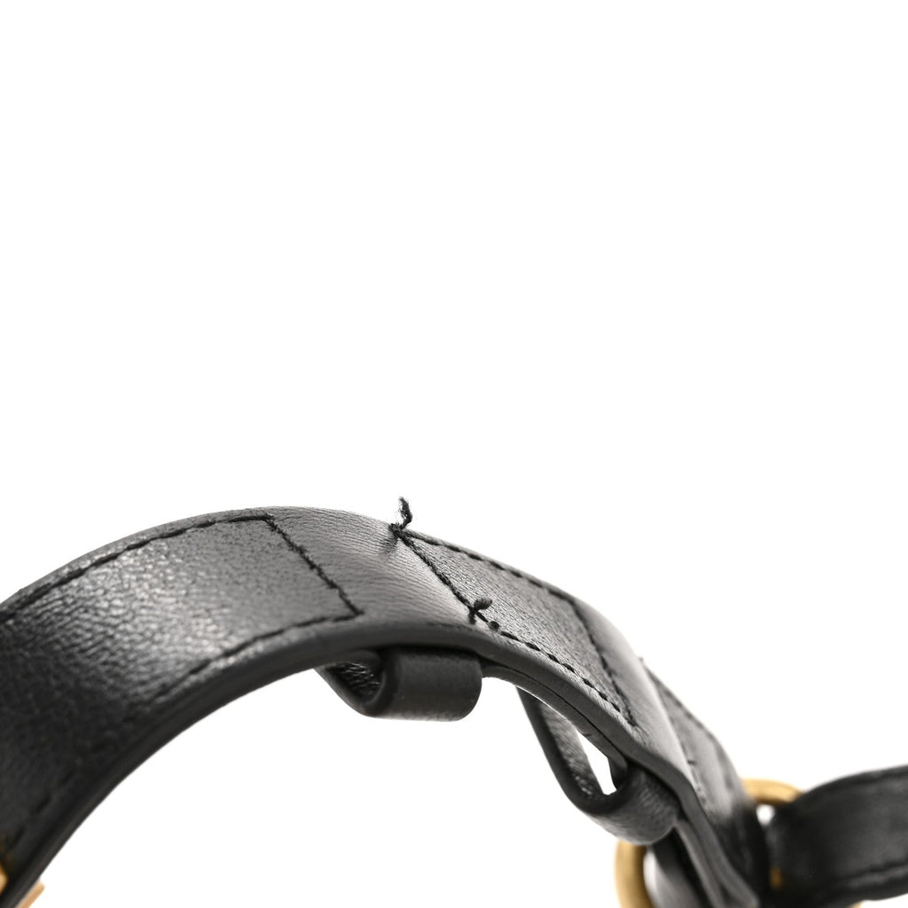 Lambskin Enamel Quilted Waist Bag Black