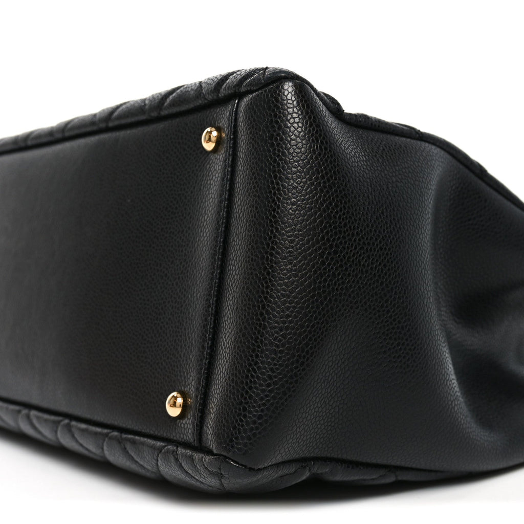 Caviar Quilted XL Grand Shopping Tote GST Black