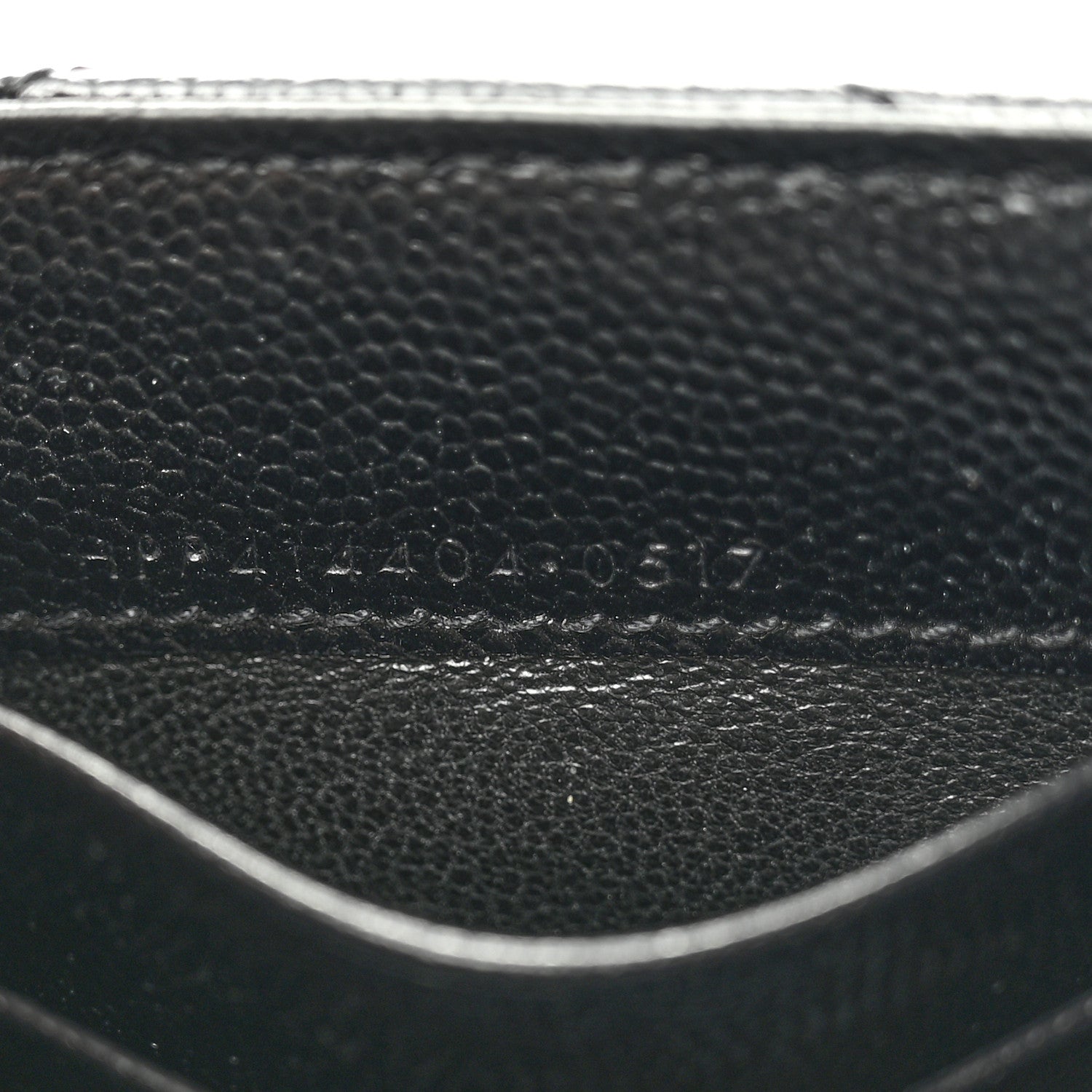 Grain De Poudre Matelasse Chevron Small Monogram Envelope Wallet Black