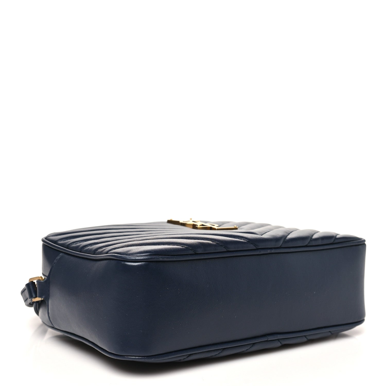 Calfskin Matelasse Monogram Lou Camera Bag Deep Marine