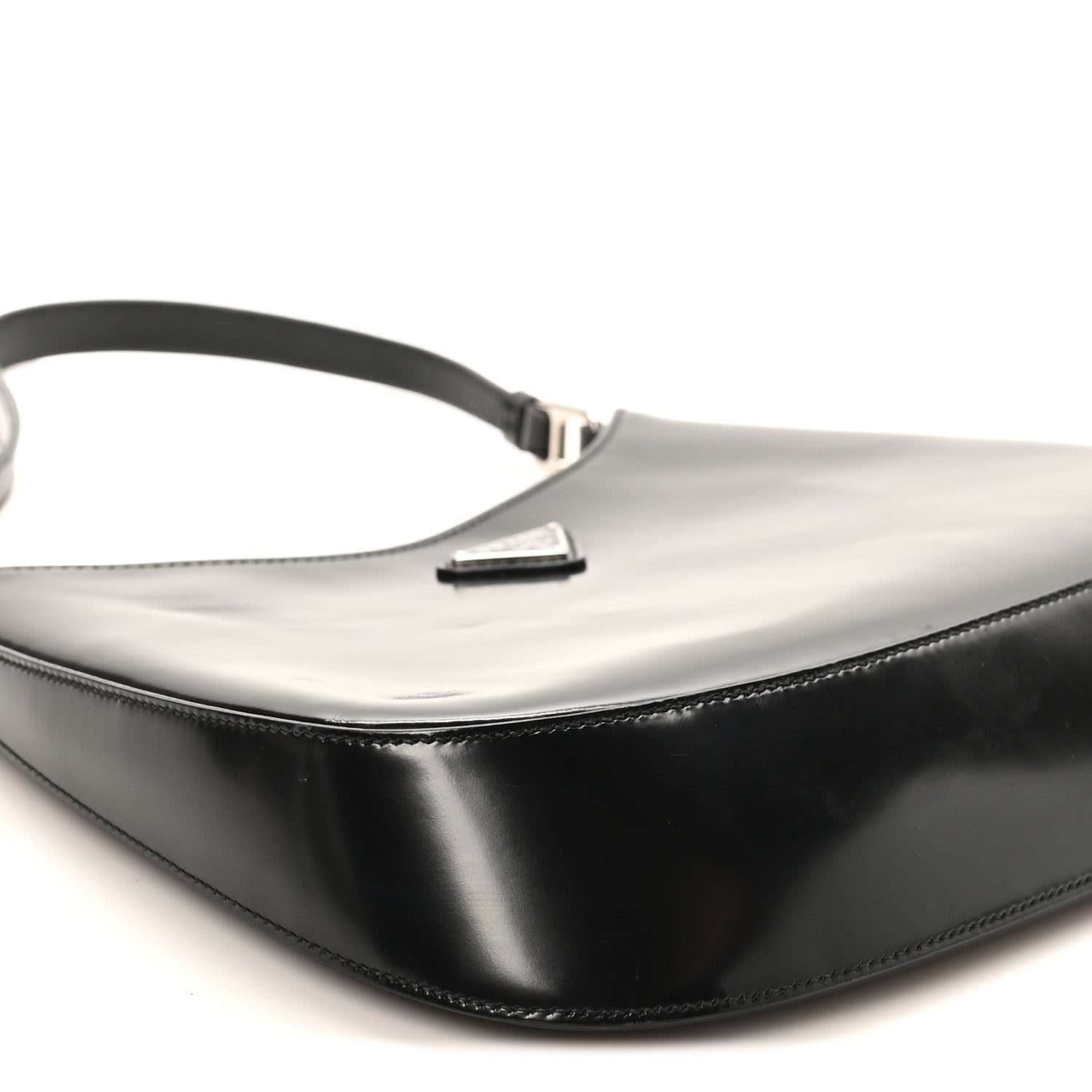 Spazzolato Cleo Shoulder Bag Black