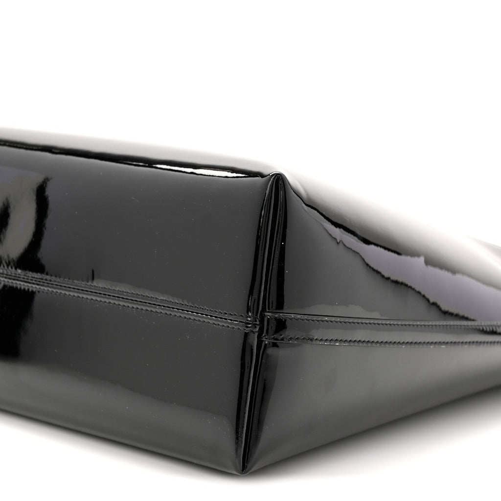 Patent Calfskin Rendez-Vous Hobo Black