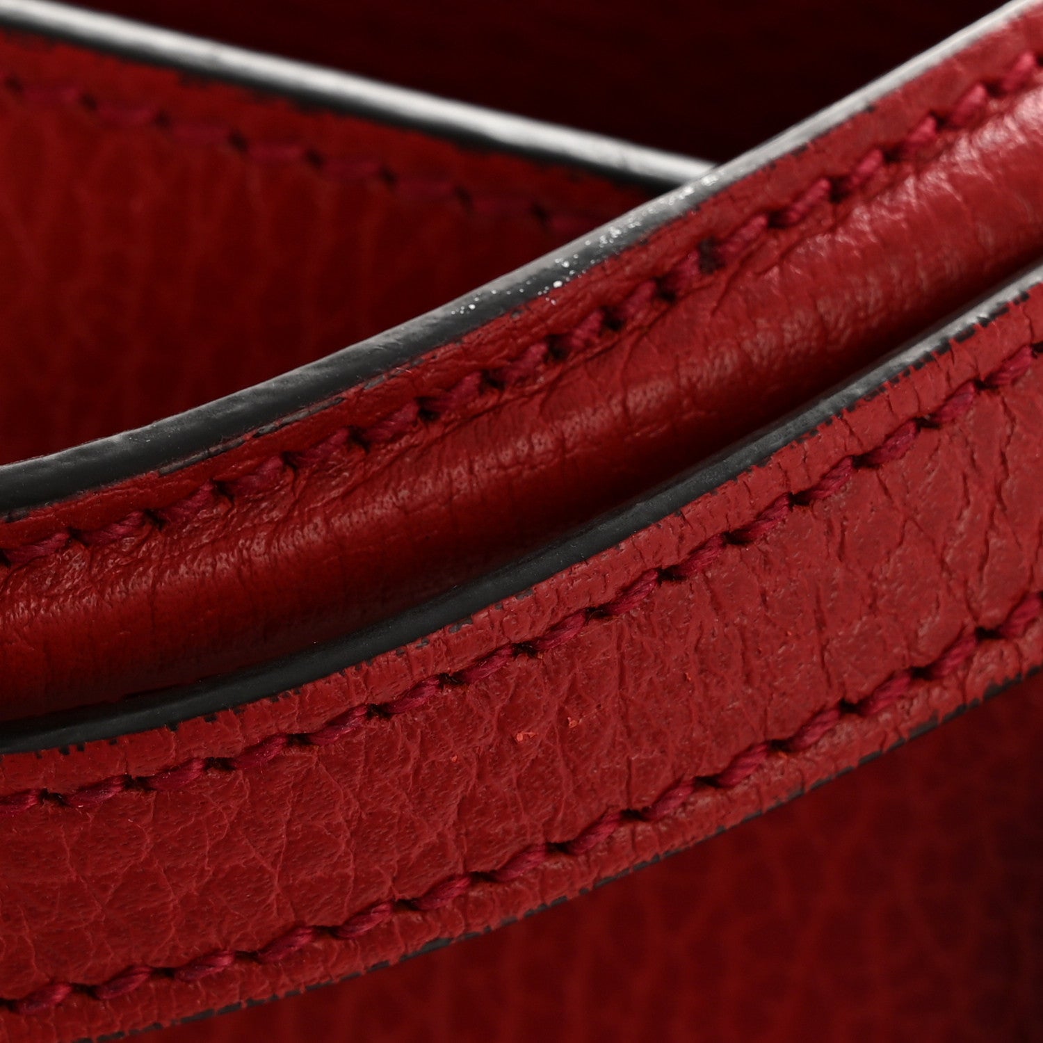 Dollar Calfskin Medium Soho Top Handle Satchel Hibiscus Red