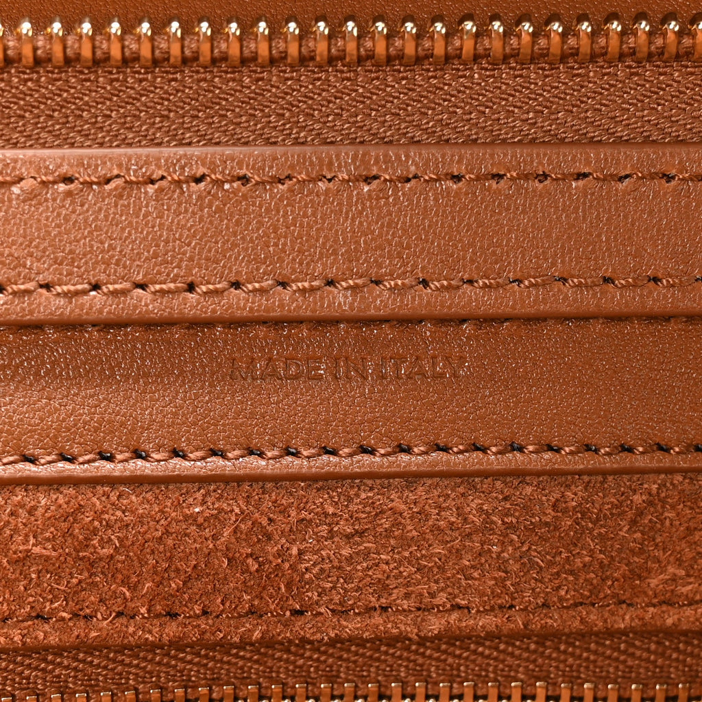 Supple Shiny Lambskin Little New Luggage Soft Tan