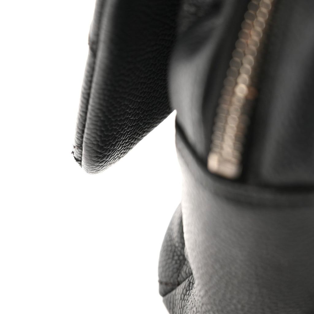 Caviar Quilted Jumbo Easy Flap Black