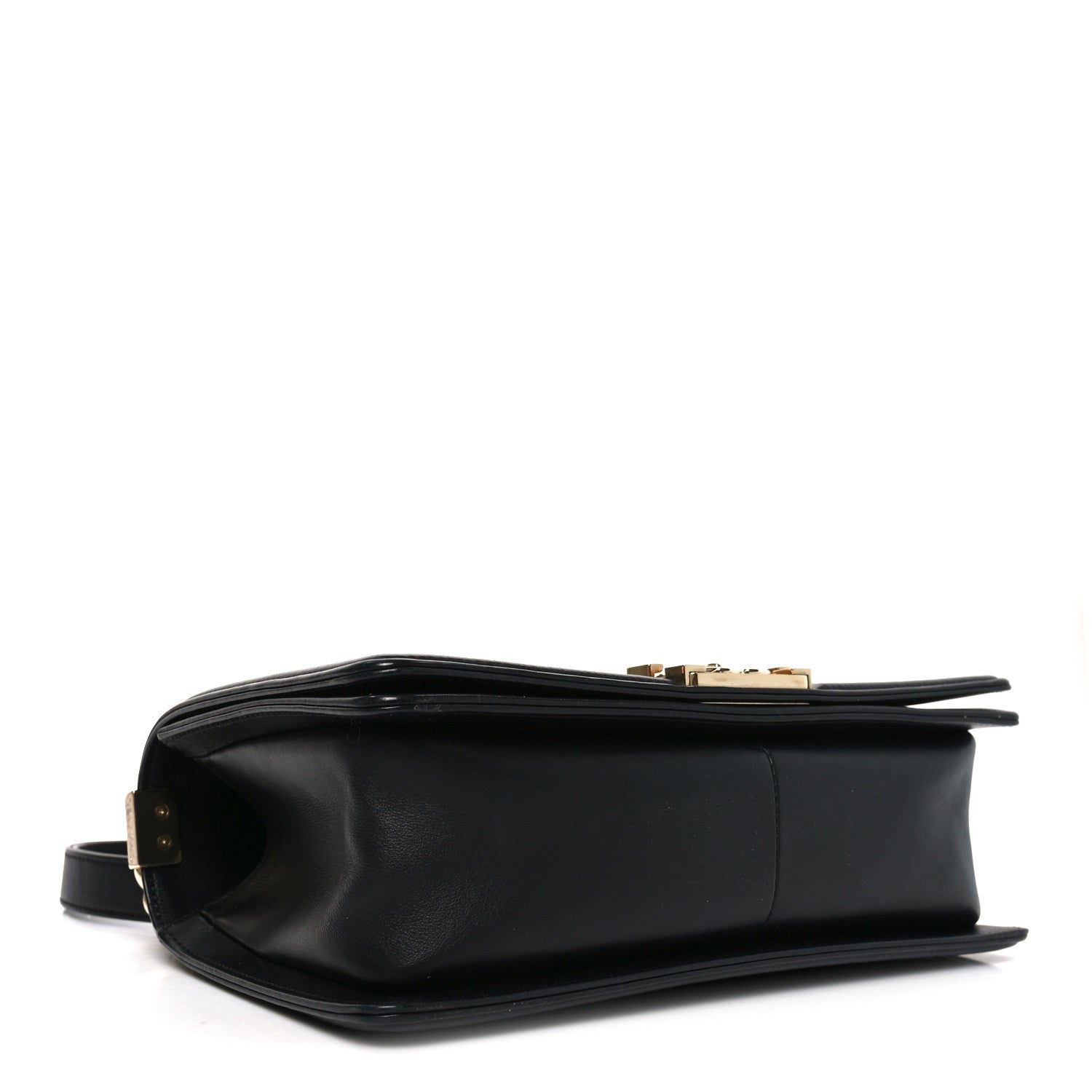 Lambskin Quilted Medium Boy Flap Black