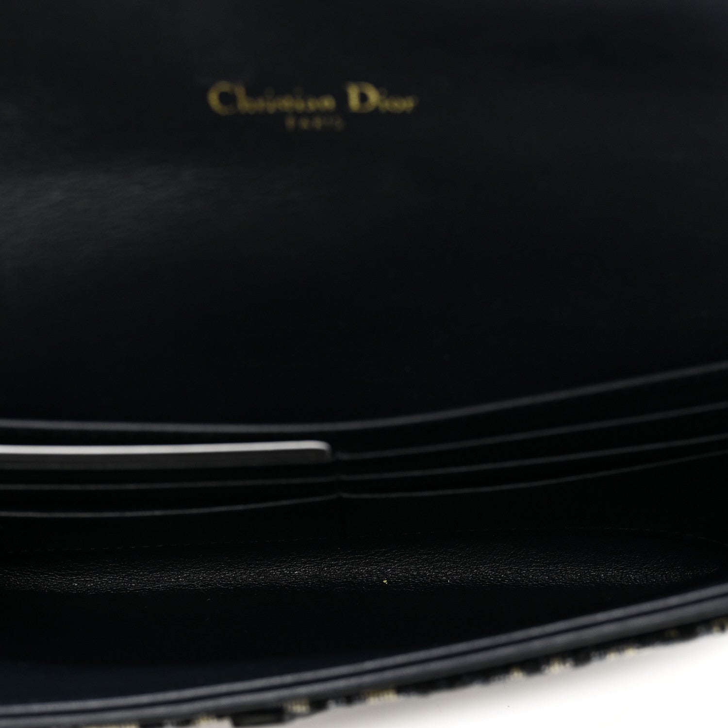 Oblique Saddle Chain Long Wallet Blue