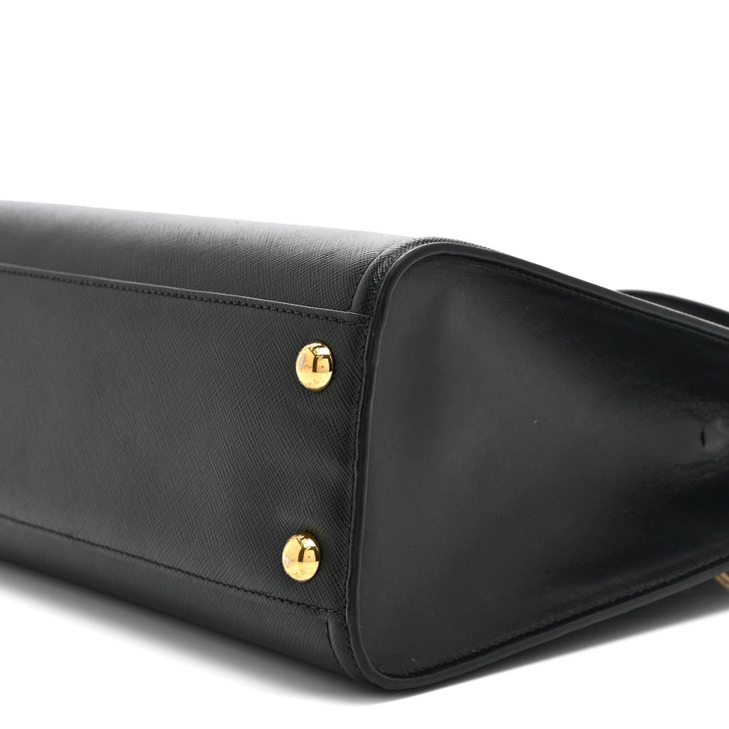 Saffiano Soft Calfskin Large Tote Black