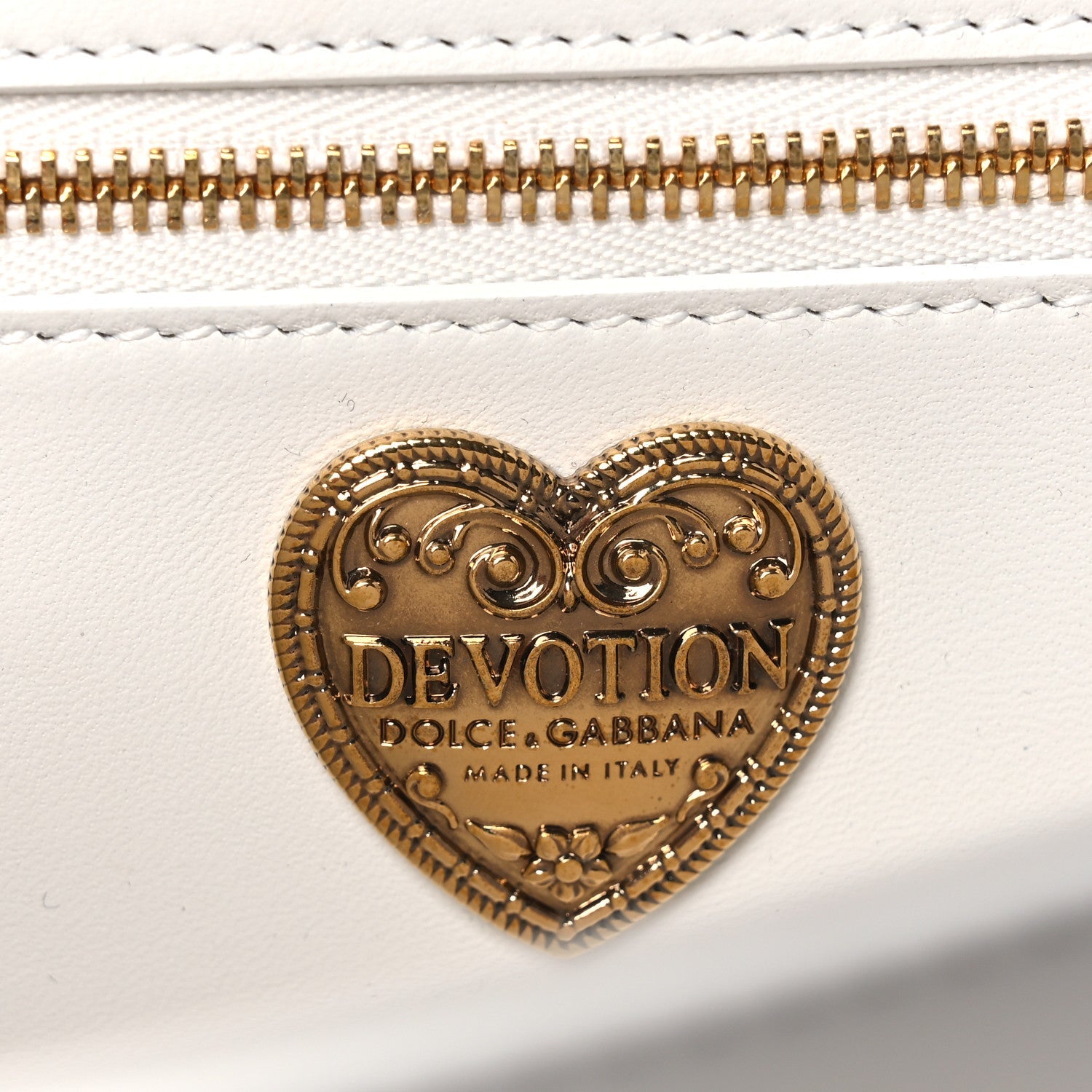 Calfskin Medium Devotion Crossbody Bag White