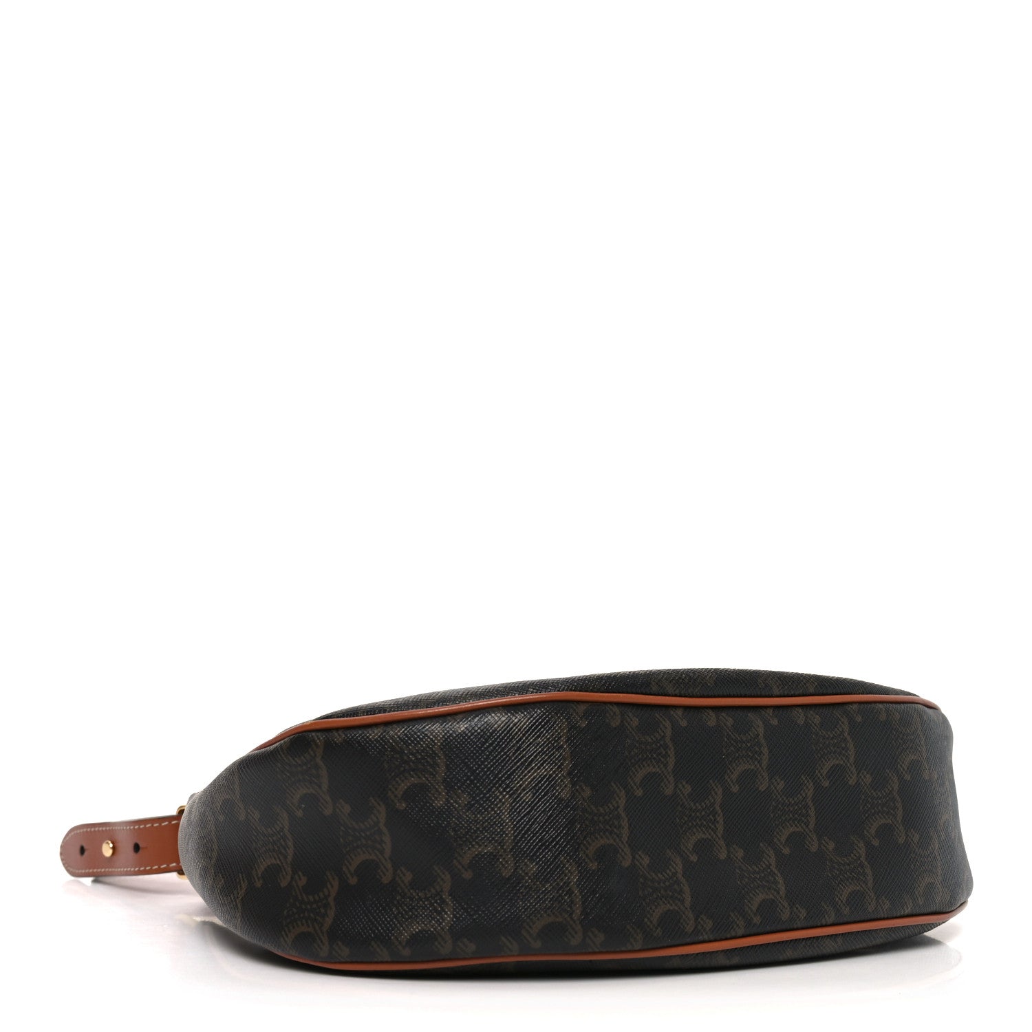 Triomphe Canvas Calfskin Ava Shoulder Bag Tan