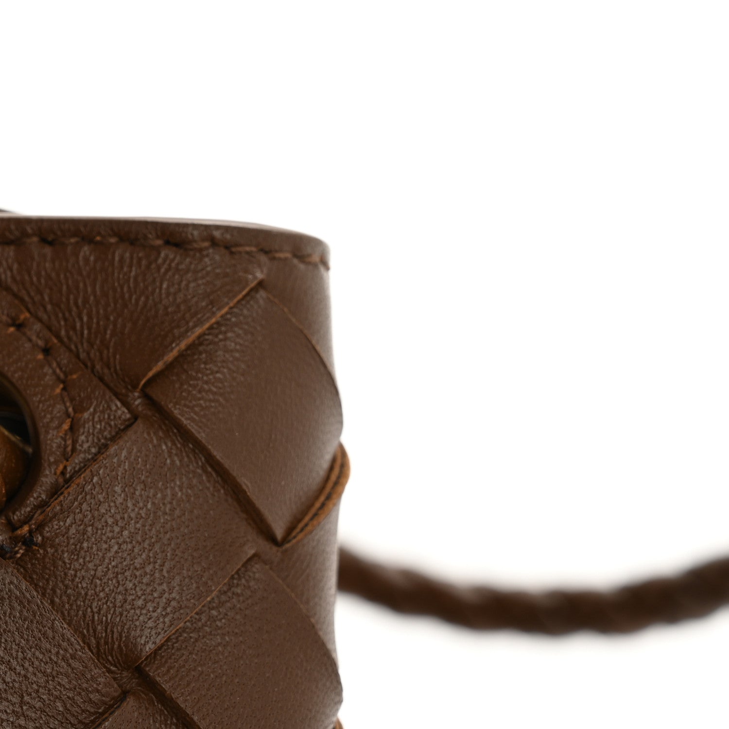 Nappa Intrecciato Small Andiamo Shoulder Bag Cognac