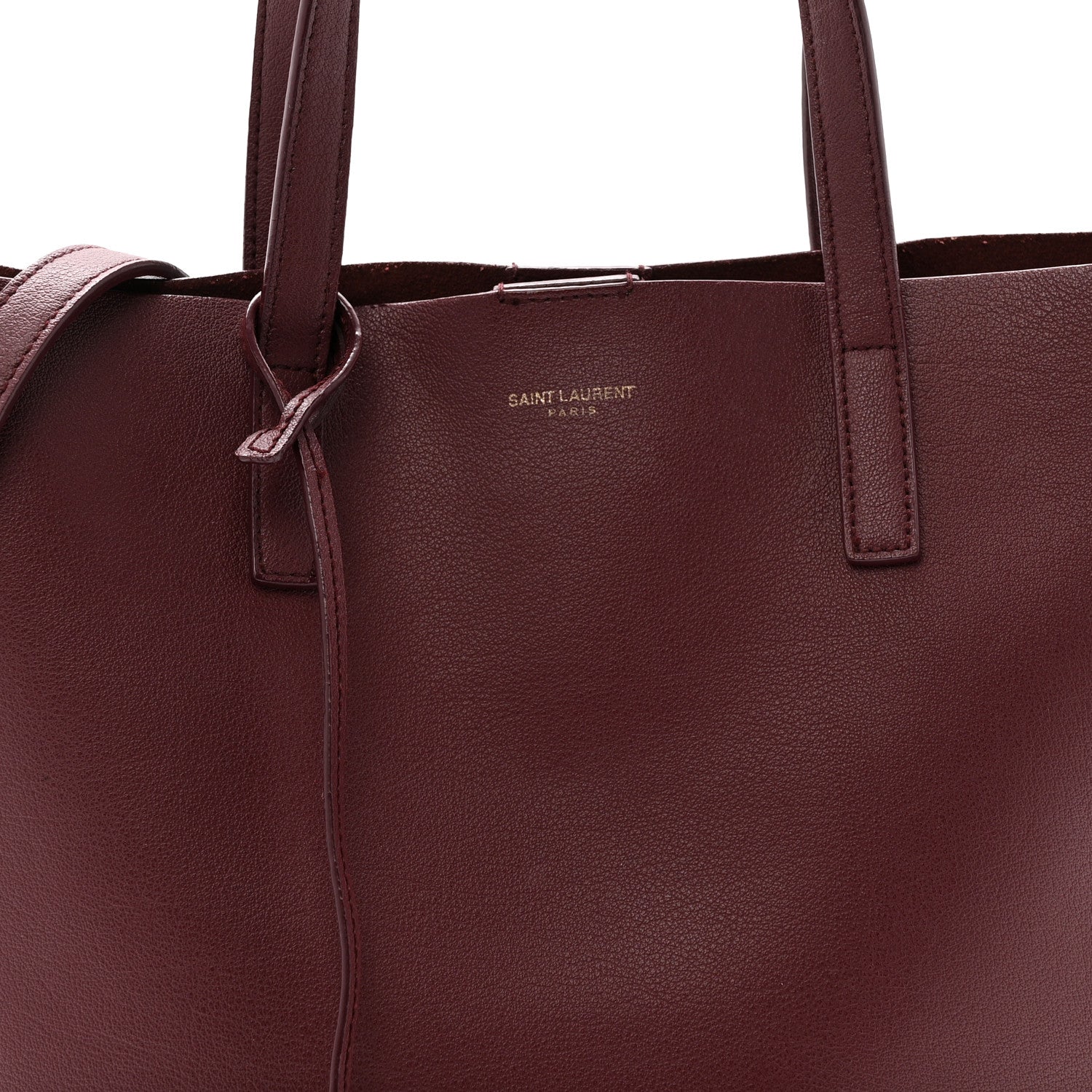 Calfskin Toy Shopping Tote Dark Red