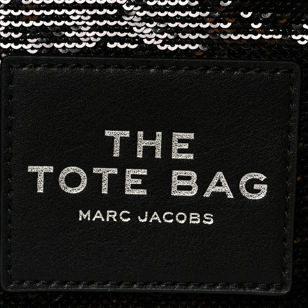 Sequin Small The Tote Bag Black