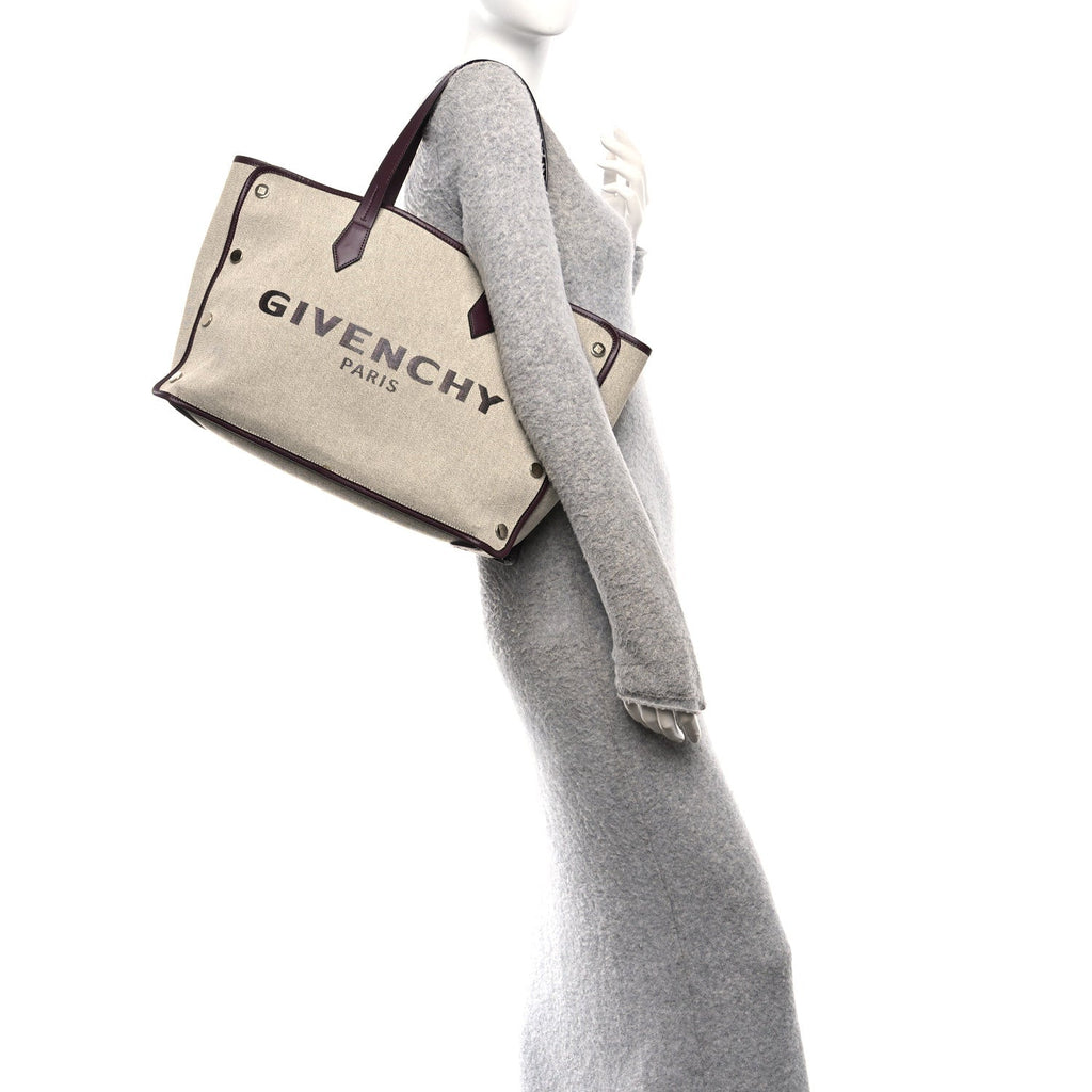 Canvas Medium Bond Shopper Tote Aubergine