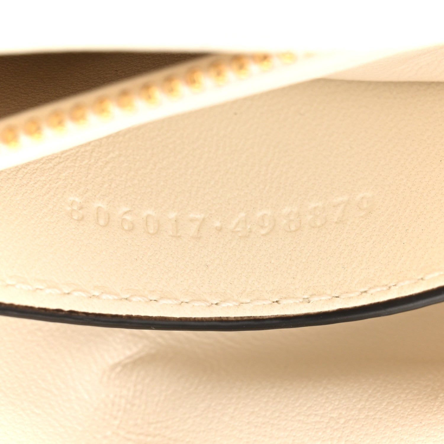 Lambskin Mini GG Milano Top Handle Shoulder Bag White