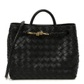Nappa Intrecciato Small Andiamo Shoulder Bag Black