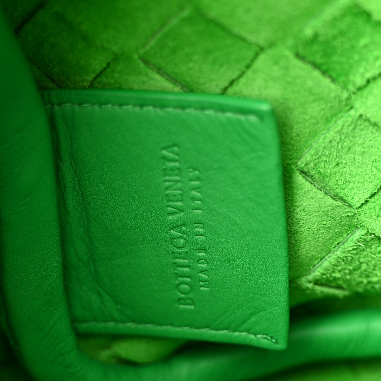 Calfskin Intrecciato Small Camera Bag Parakeet