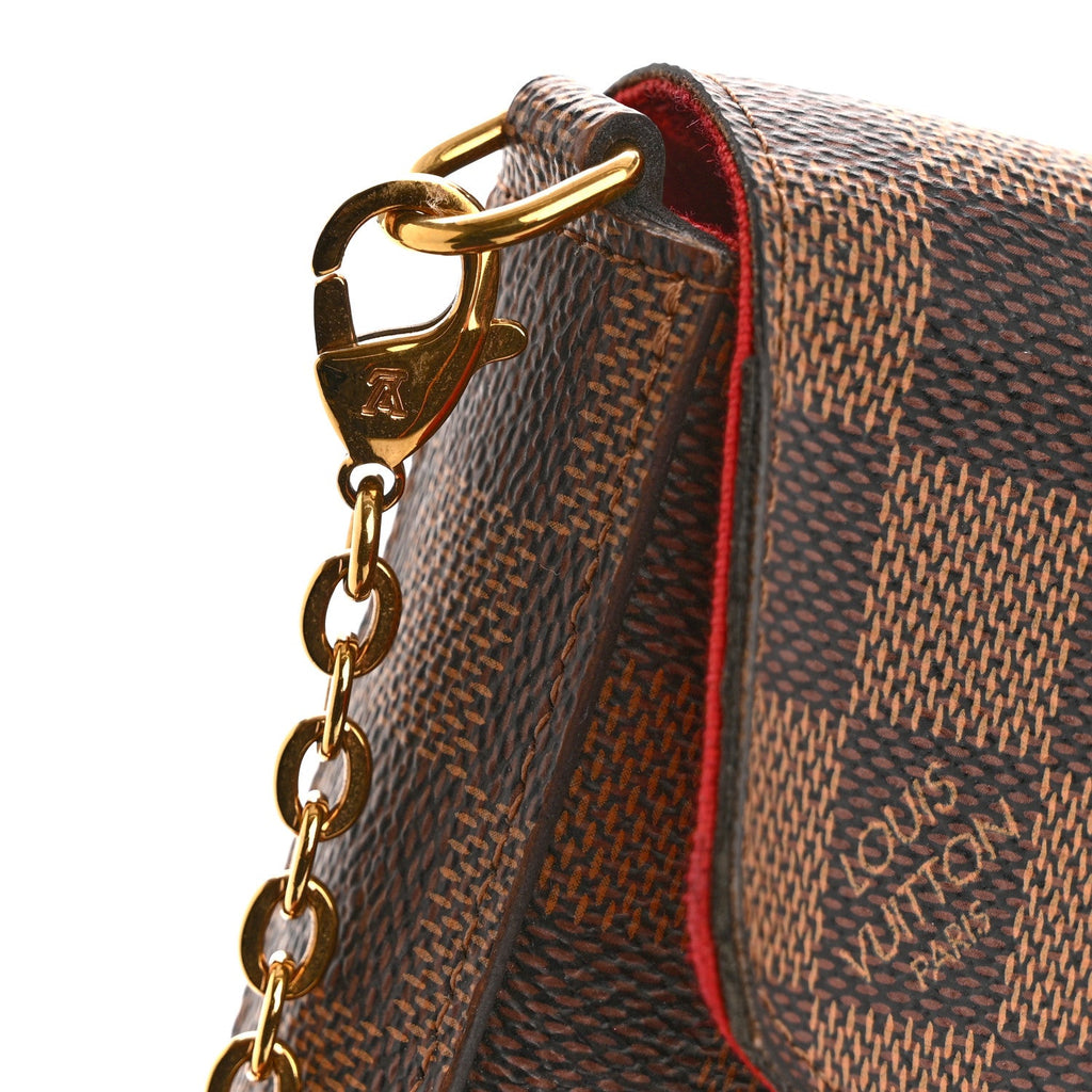 Damier Ebene Pochette Felicie Chain Wallet