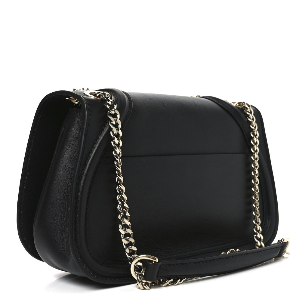 Calfskin Blondie Medium Shoulder Bag Black