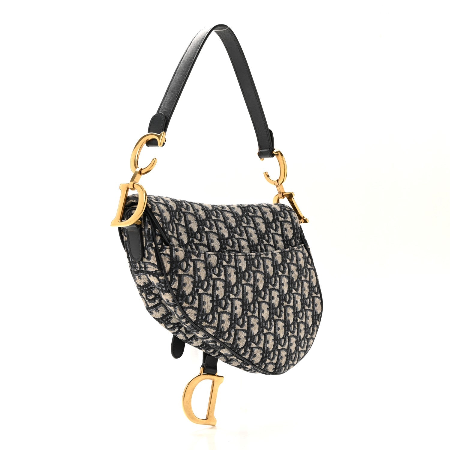 Oblique Saddle Bag Blue