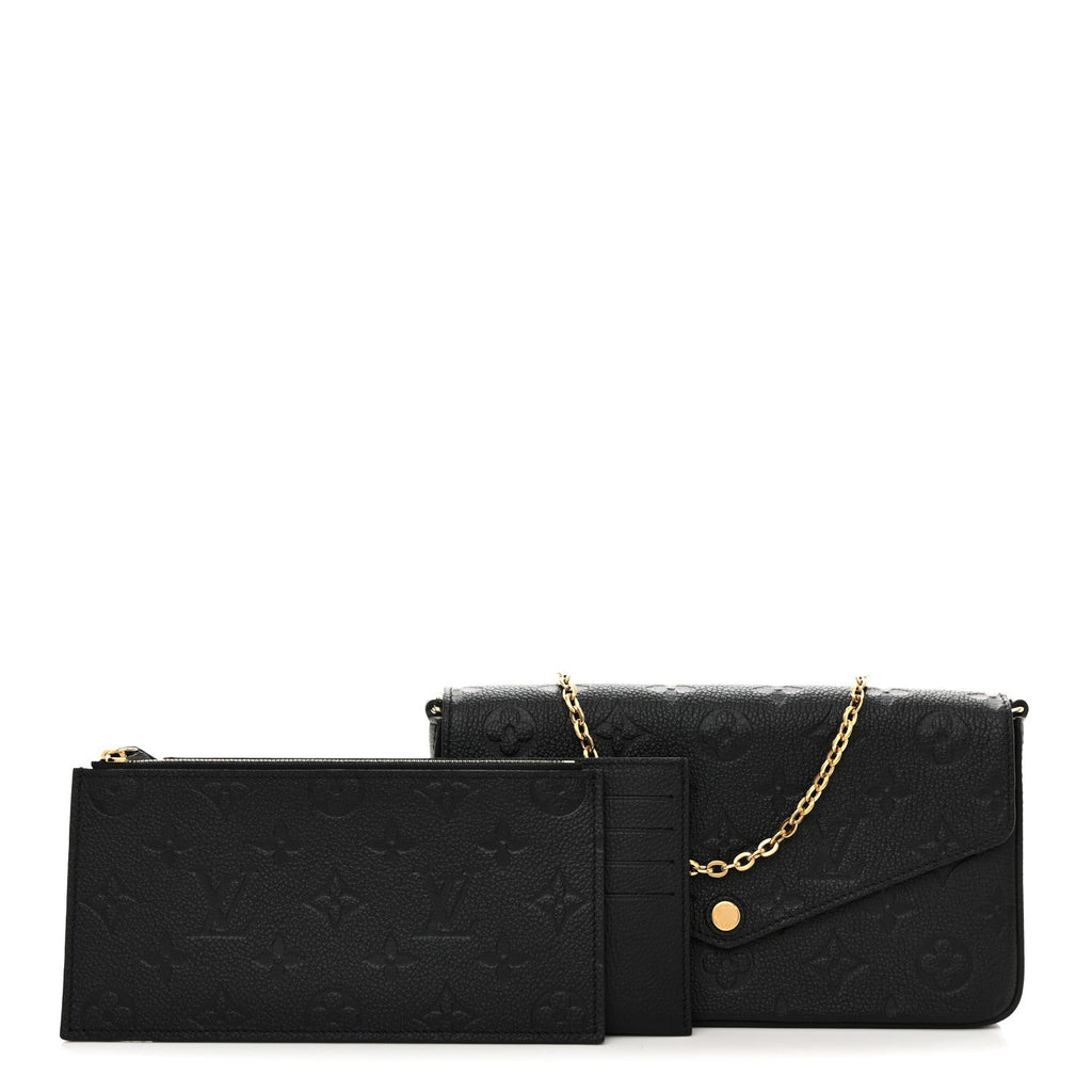 Empreinte Pochette Felicie Chain Wallet Black
