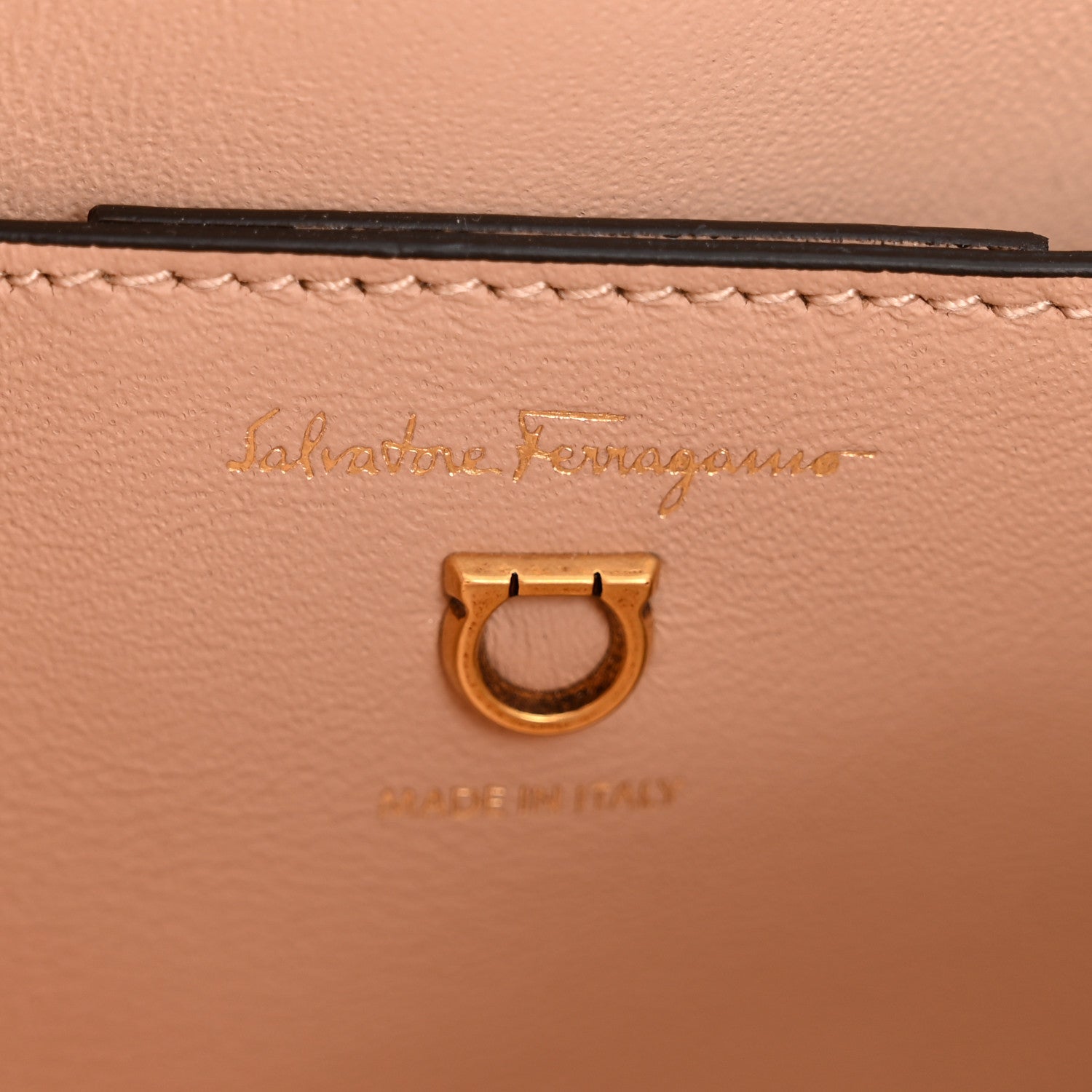 Calfskin Trifolio Shoulder Bag Amaretti