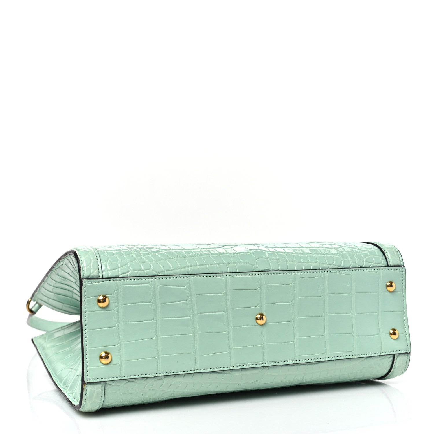 Alligator Small Diana Tote Bag Green