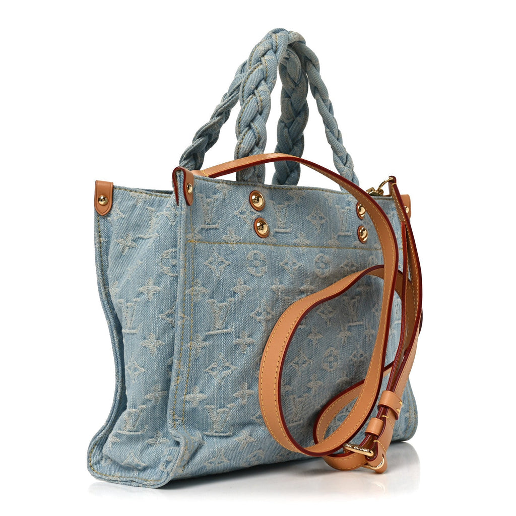 Monogram Washed Denim Let Go PM Sky Blue