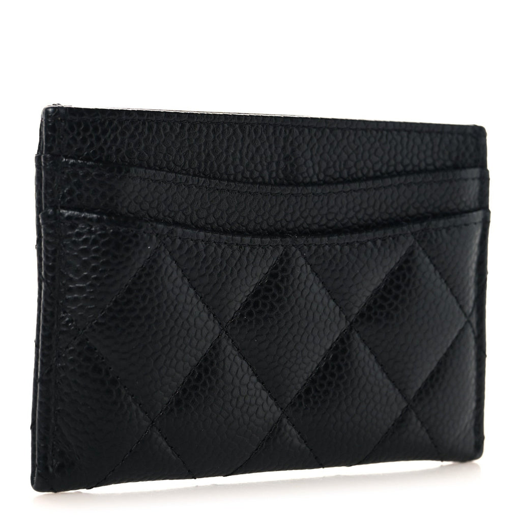 Caviar Quilted  Holder Black