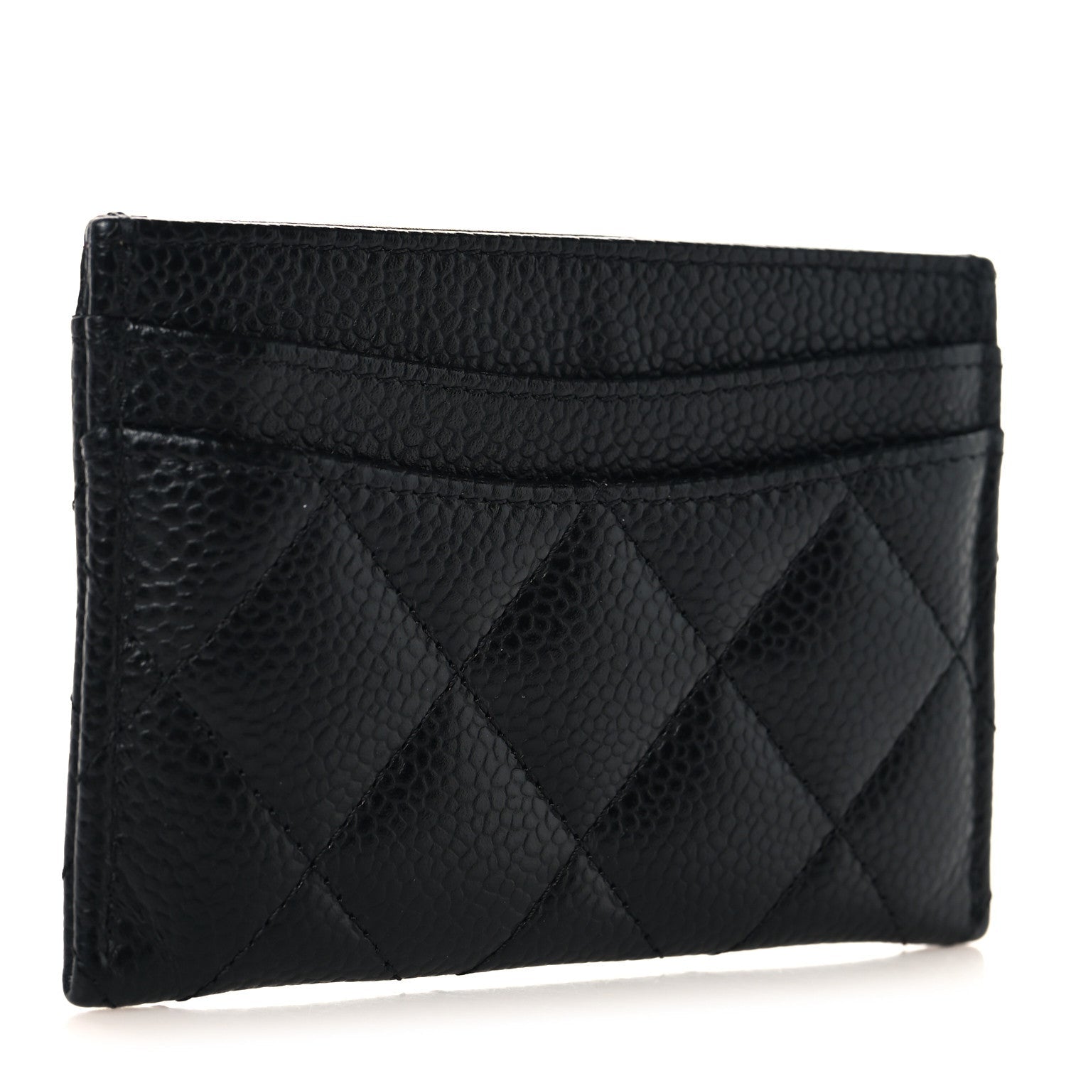 Caviar Quilted  Holder Black