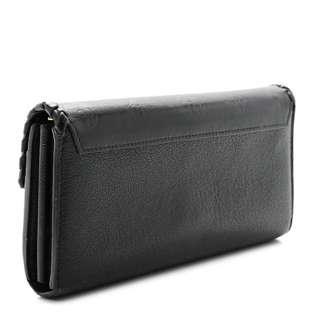 Monogram Cuir Plume Very Wallet Black