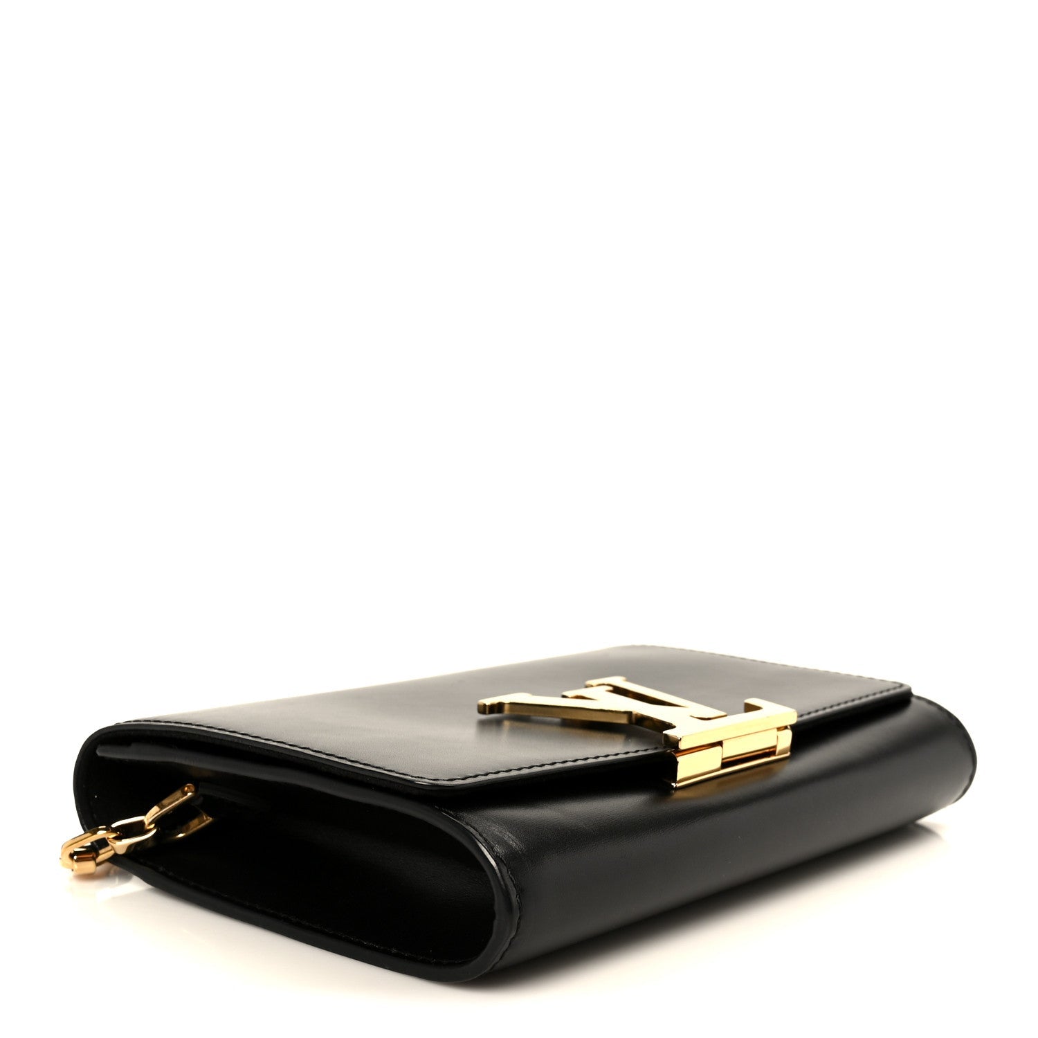 Calfskin Chain Louise GM Black