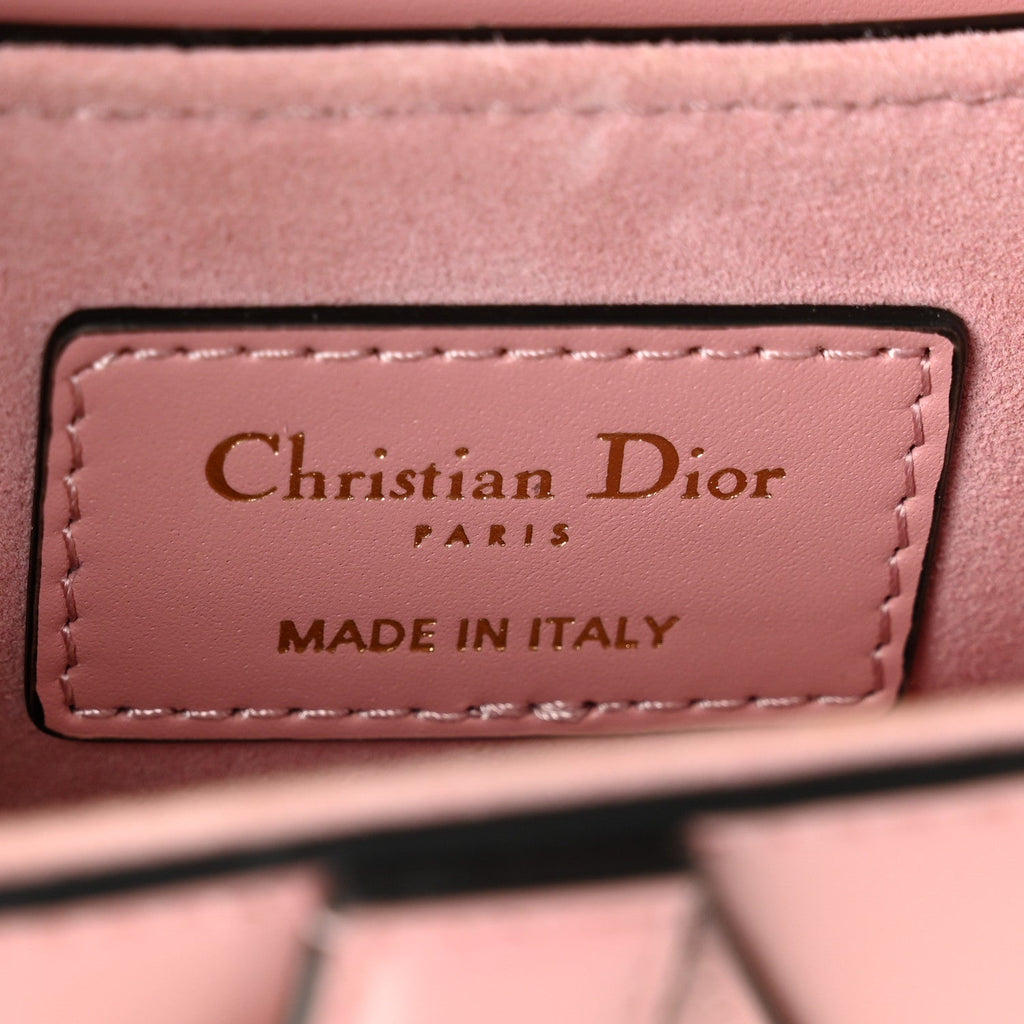 Smooth Calfskin Mini Saddle Bag Antique Pink