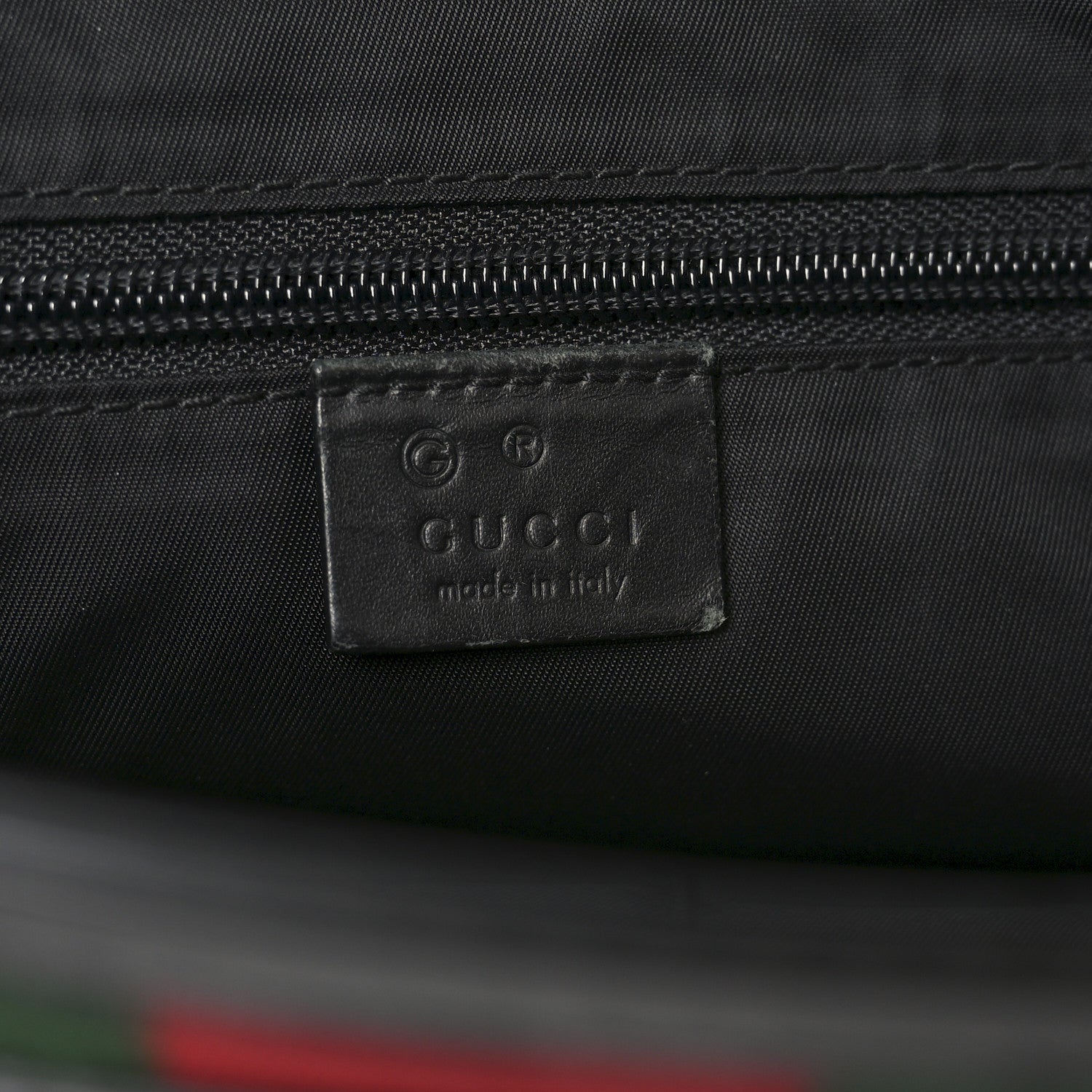 Techno Canvas Web Vertical Tote Black