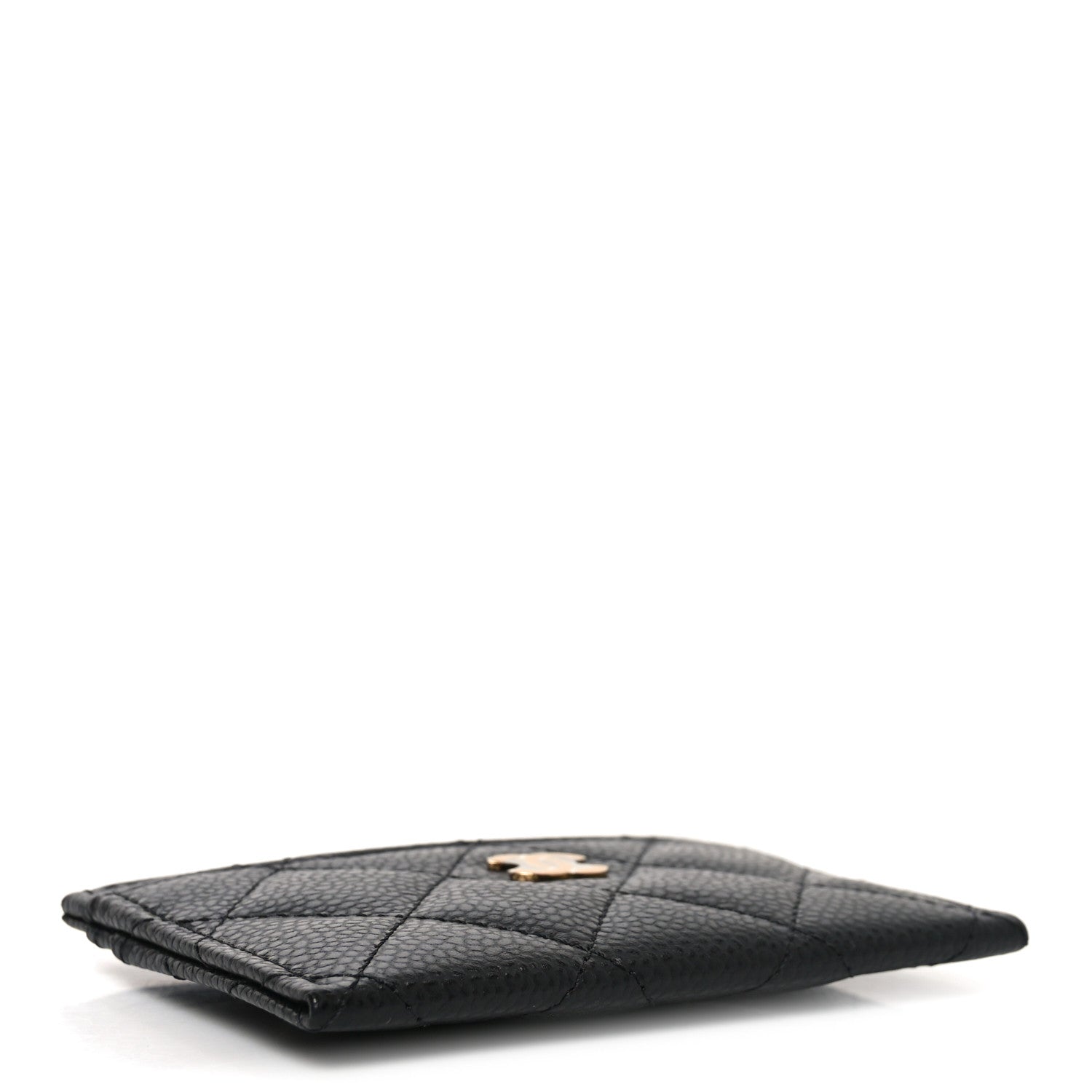 Caviar Quilted  Holder Black