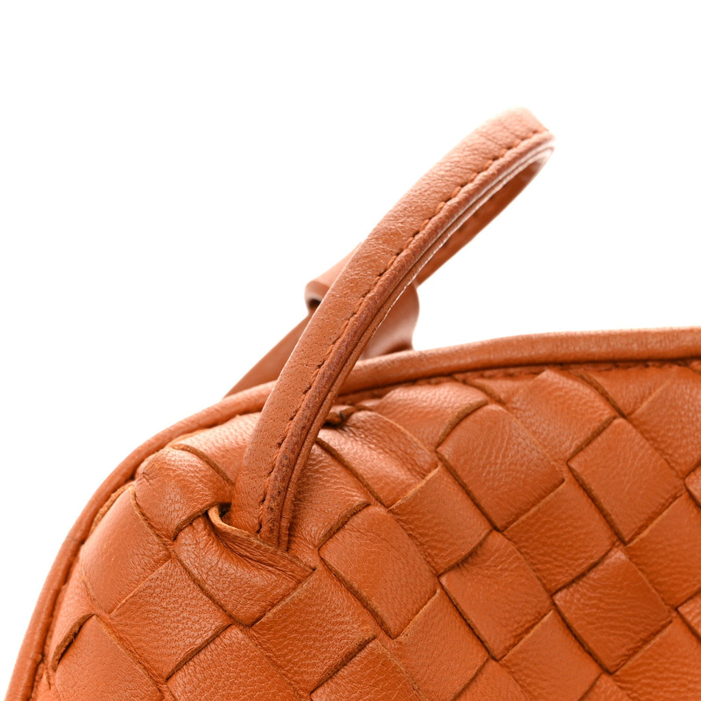 Nappa Intrecciato Nodini Crossbody Messenger Noce