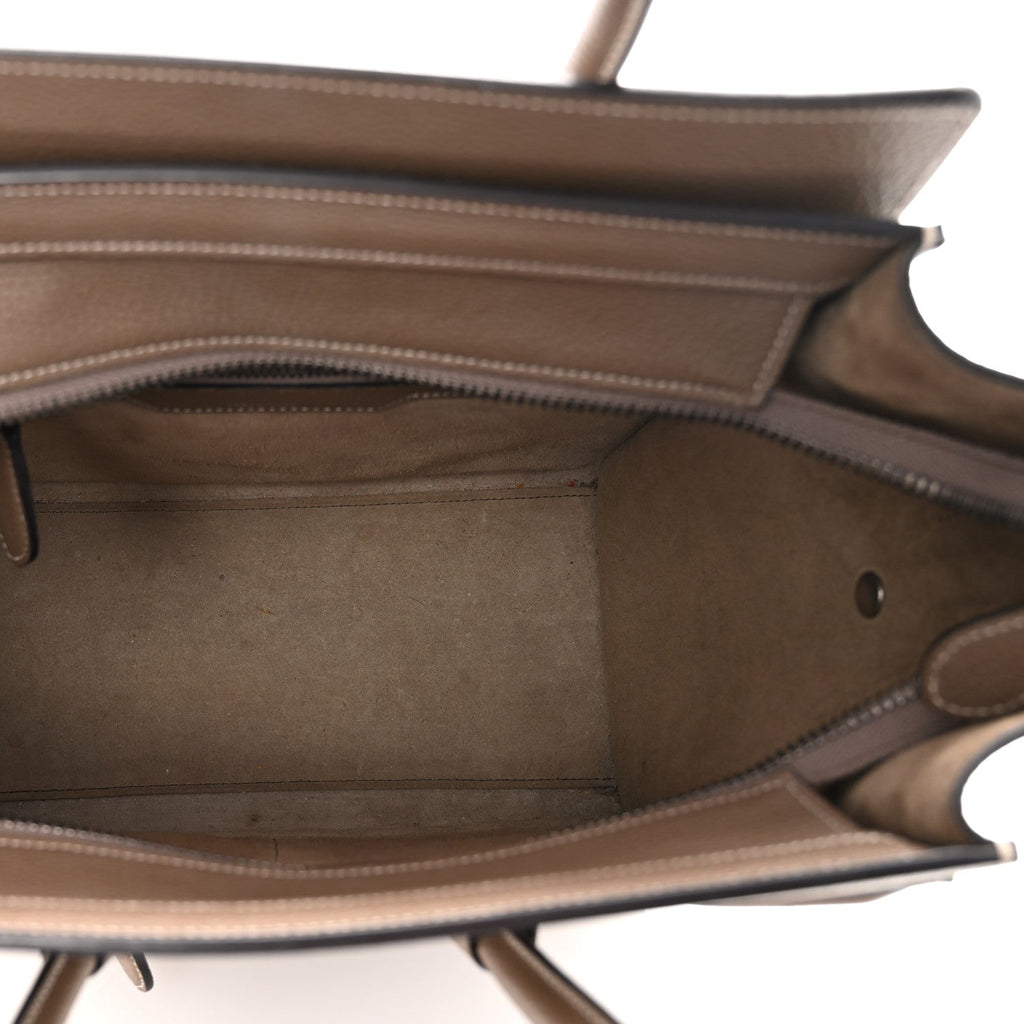 Drummed Calfskin Micro Luggage Souris