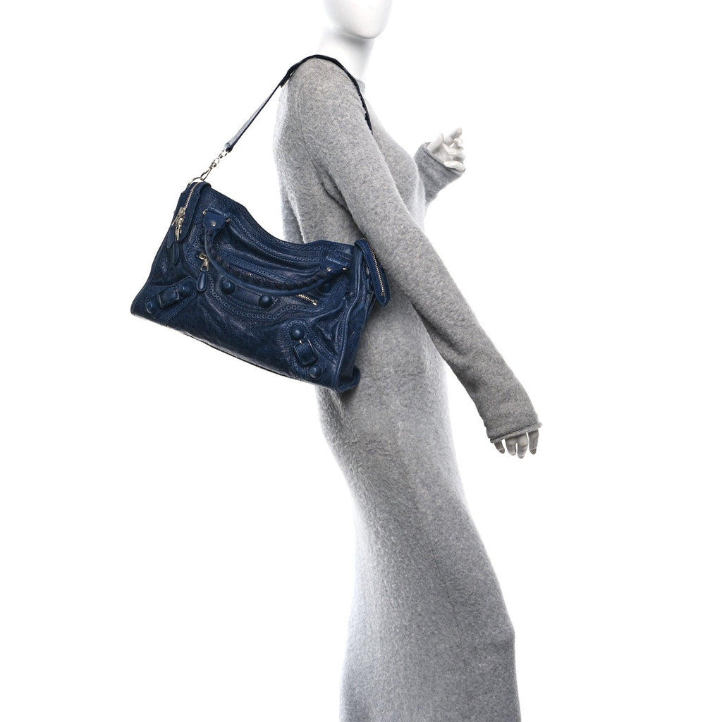 Agneau Giant Brogues Hardware City Bleu Roi