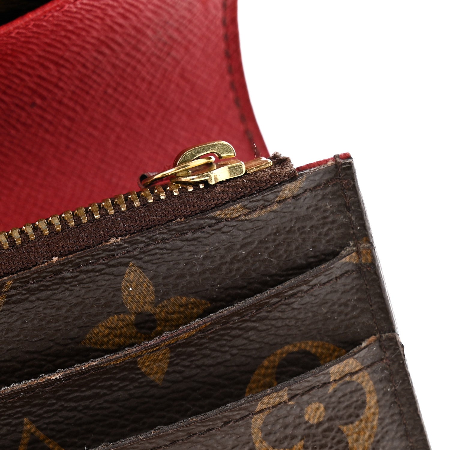 Monogram Emilie Wallet Rouge