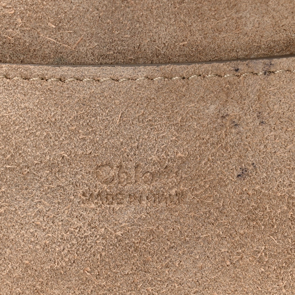 Calfskin Suede Mini Chain Faye Shoulder Bag Ash Blue