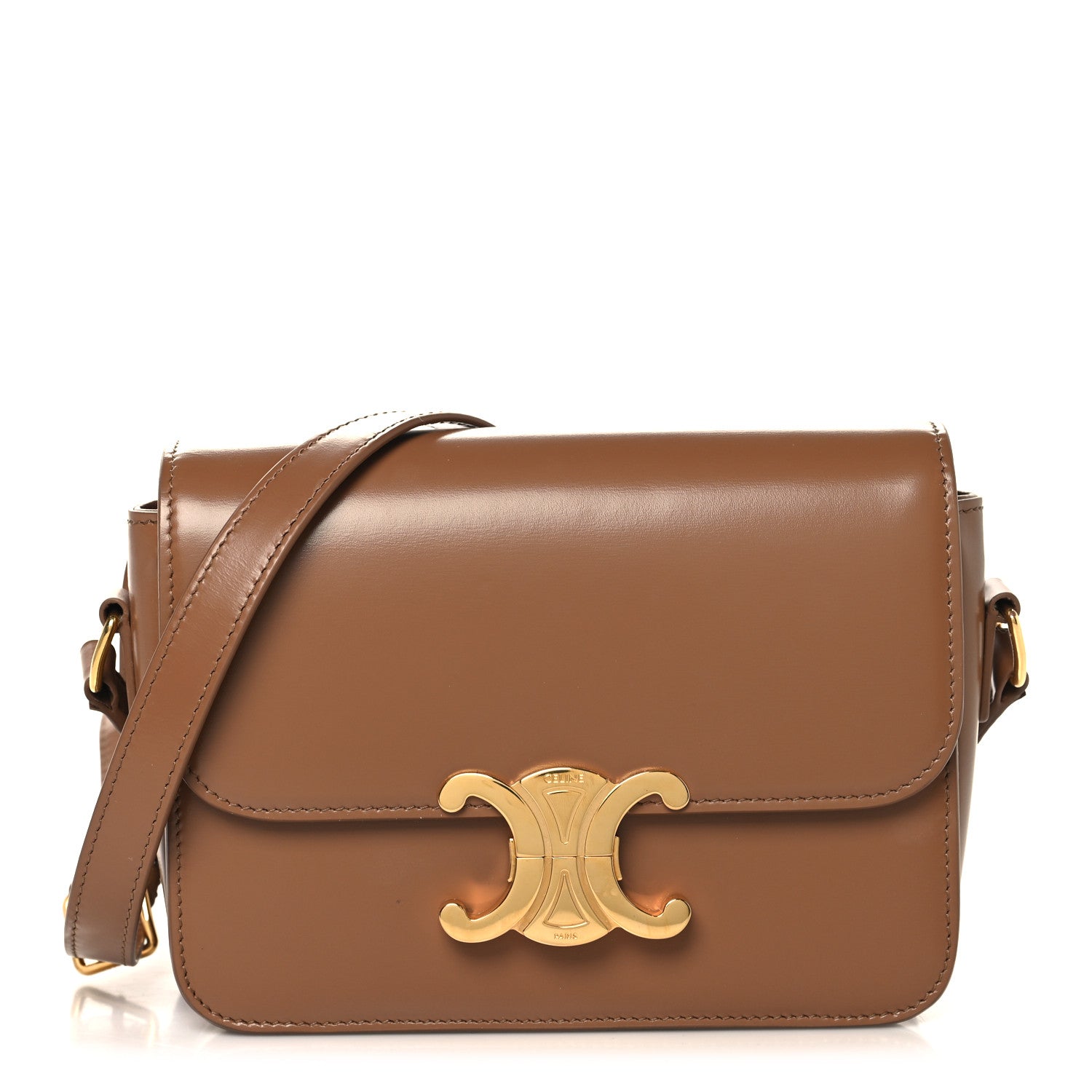 Shiny Calfskin Teen Triomphe Bronze