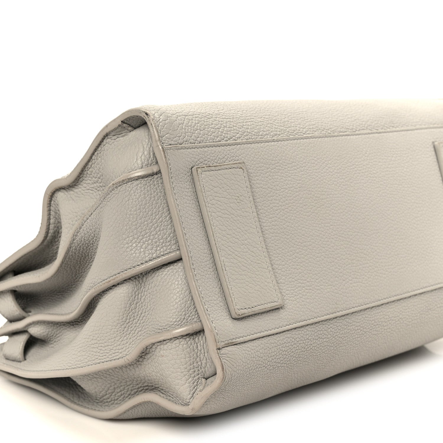 Grained Calfskin Small Supple Sac De Jour Grey