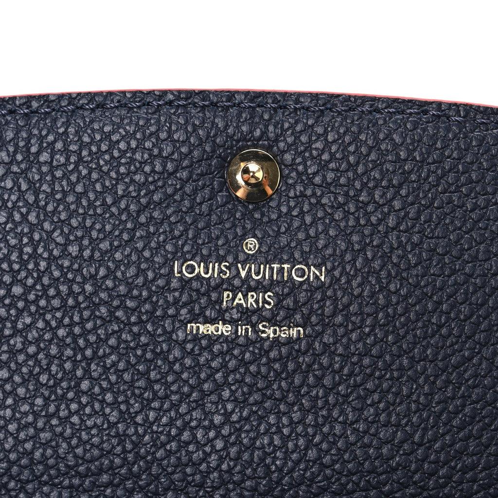 Empreinte Emilie Wallet Marine Rouge