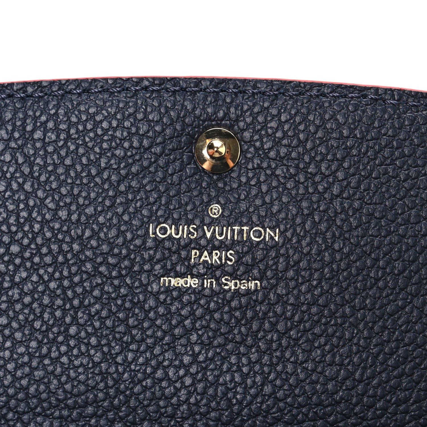 Empreinte Emilie Wallet Marine Rouge