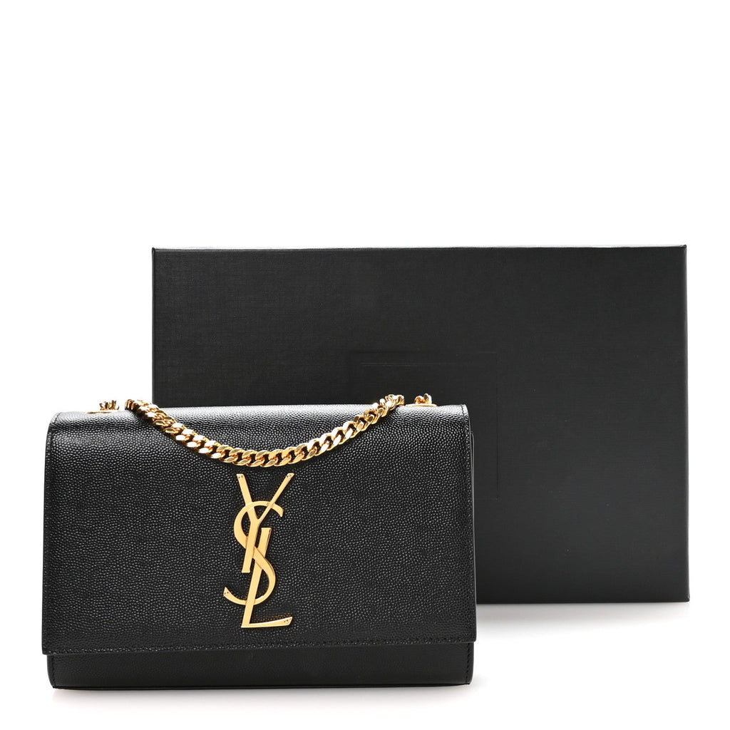 Grain De Poudre Small Monogram Kate Satchel Black