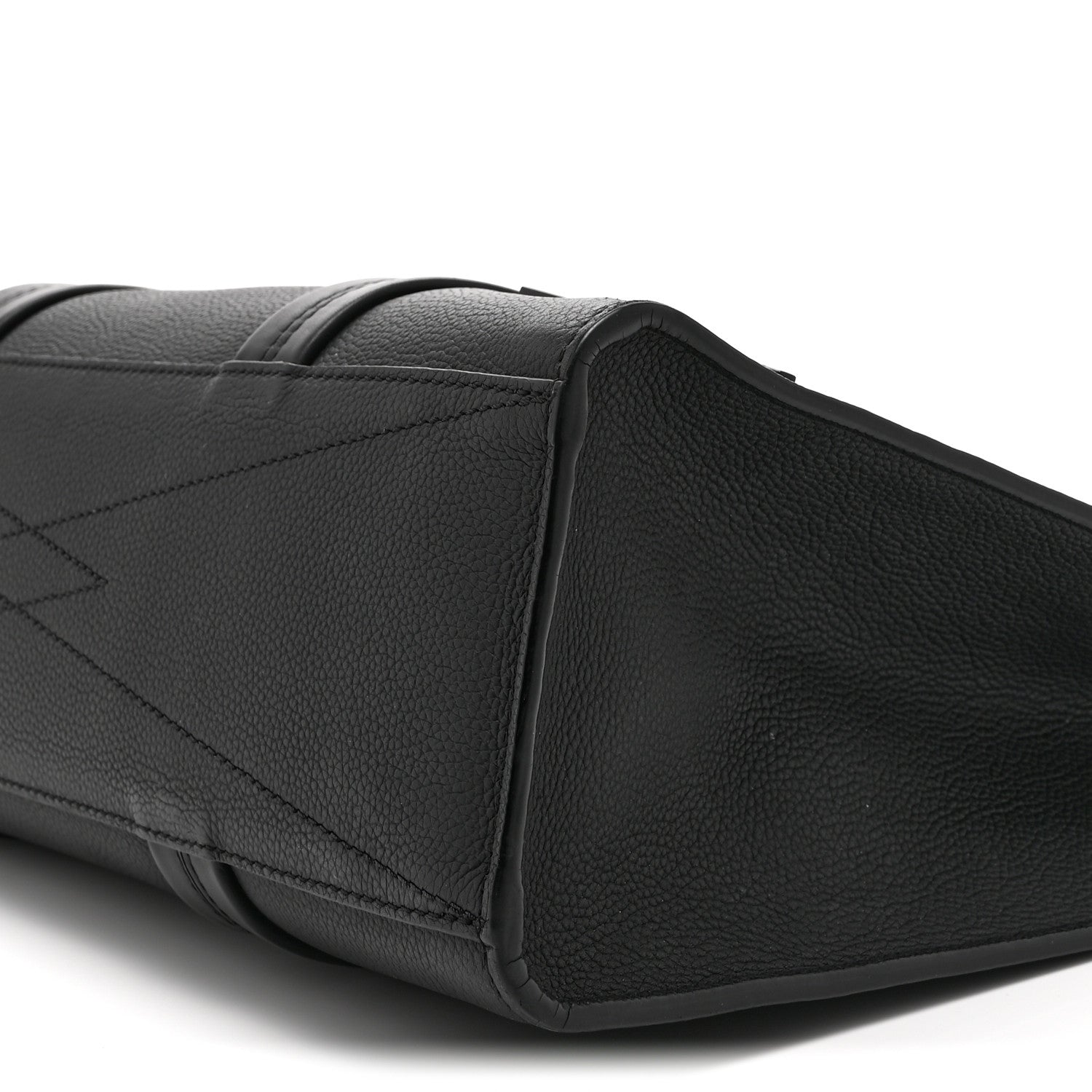 Grained Calfskin LV Aerogram Tote Black