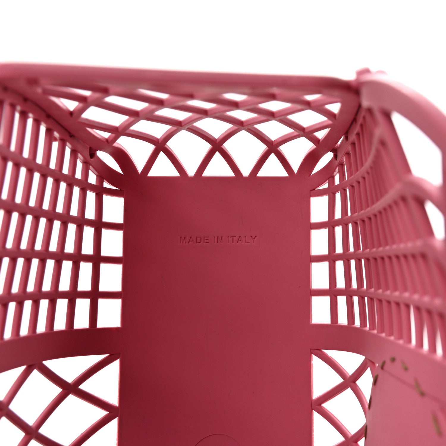 Recycled Plastic Vitello Liberty Matte Small Fendi Basket Rosa